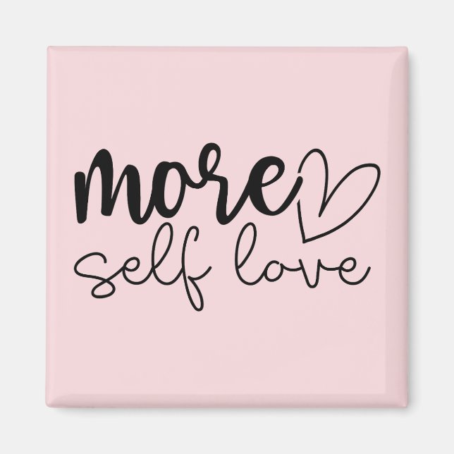 "Mer självständig Kärlek" Boho inspirationell moti Magnet (Framsidan)