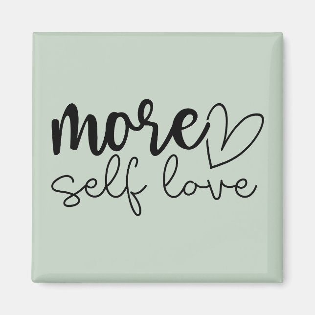"Mer självständig Kärlek" Boho inspirationell moti Magnet (Framsidan)