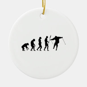 mer skiier evolution julgransprydnad keramik