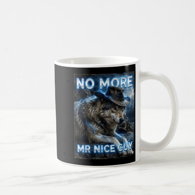 Mer snäll guy pinsamt meme vargar rolig alpha kaffemugg (Höger)