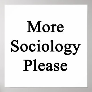 Mer sociologi, tack poster