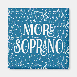 Mer Soprano - Blue White Singer Magnet