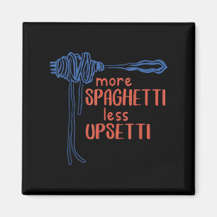 Mer Spagetti Mindre Etti Rolig Mat Mat Spaghetti Magnet