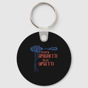 Mer Spagetti Mindre Etti Rolig Matlagning Spaghett Nyckelring