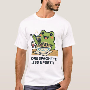 Mer Spaghetti, Mindre Uppståndelse – Rolig Mat Hum T Shirt