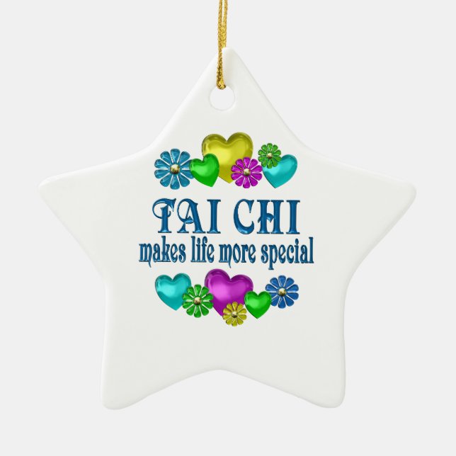 Mer speciell Tai-Chi Julgransprydnad Keramik (Framsidan)