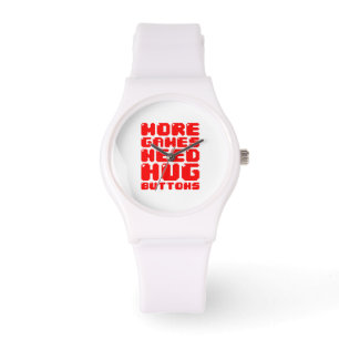 MER SPELA BEHÖVER HUG-KNAPPAR ARMBANDSUR