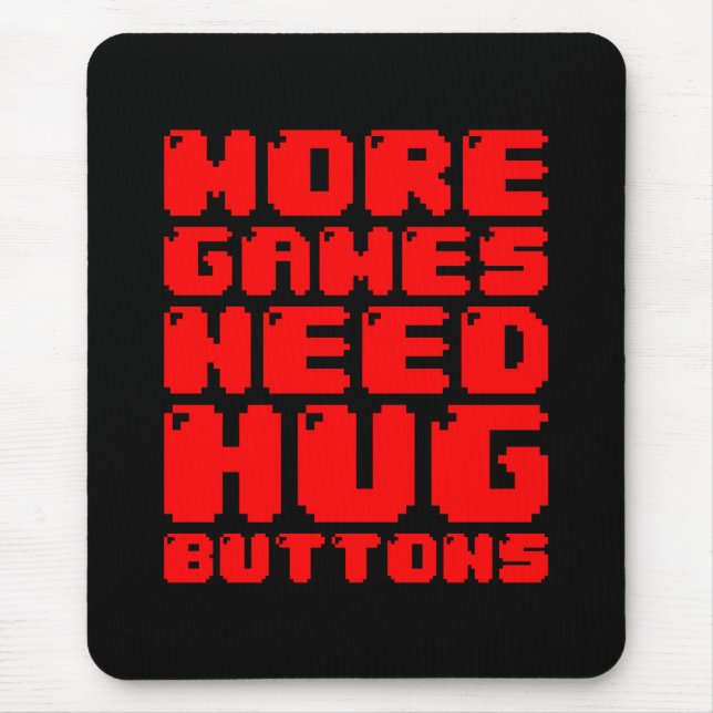 MER SPELA BEHÖVER HUG-KNAPPAR MUSMATTA (Framsidan)