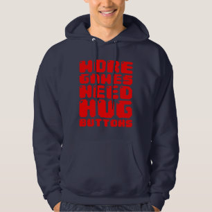 MER SPELA BEHÖVER HUG-KNAPPAR SWEATSHIRT