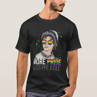 Mer stolthet Mindre fördom Lgbtq Gay Stolthet Alli T Shirt
