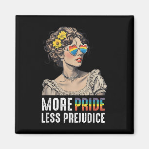 Mer stolthet Mindre fördom Lgbtq Stolt Allierad Ga Magnet