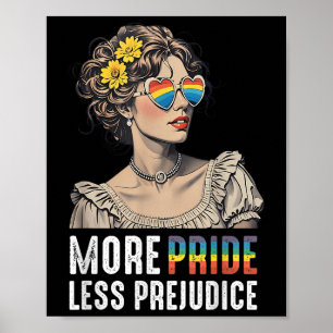 Mer Stolthet Mindre Fördom Lgbtq Stolt Allierad Ga Poster