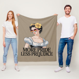Mer stolthet Mindre fördom LGBTQ Stolt Allierad St Fleecefilt