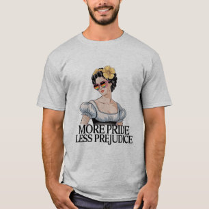 Mer stolthet Mindre fördom LGBTQ Stolt allierad st T Shirt