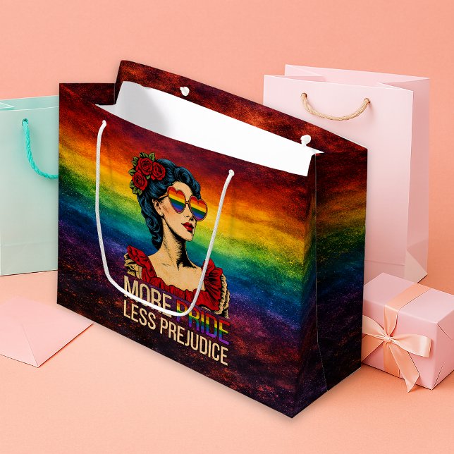 Mer stolthet Mindre fördom Pride Month LGBTQ (Skapare uppladdad)