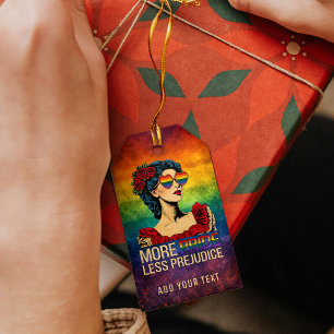 Mer stolthet Mindre fördom Pride Month LGBTQ Presentetikett