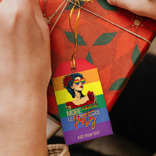 Mer stolthet Mindre fördom Pride Month LGBTQ Presentetikett