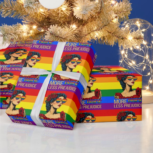 Mer stolthet Mindre fördom Pride Month LGBTQ Presentpapper (Helgdagar)