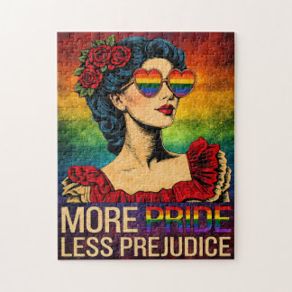Mer stolthet Mindre fördom Pride Month LGBTQ Pussel