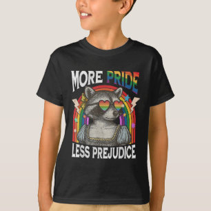 Mer stolthet Mindre fördom Regnbågsflagga Lgbtq Ga T Shirt