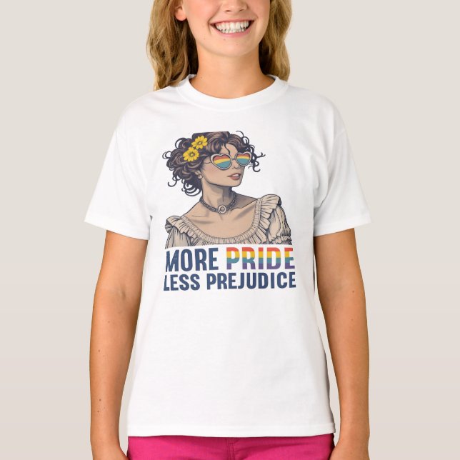 Mer stolthet Mindre fördom T Shirt (Framsida)