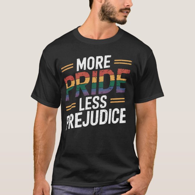 Mer stolthet Mindre fördom T Shirt (Framsida)