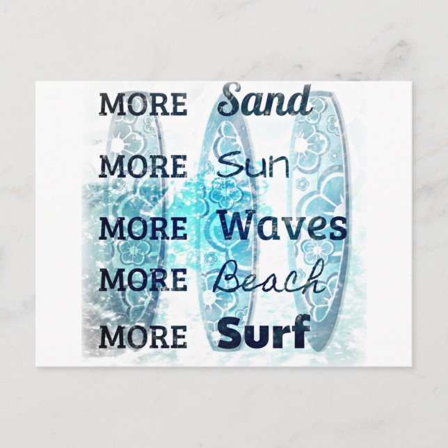 Mer strandliv vykort (Framsida)