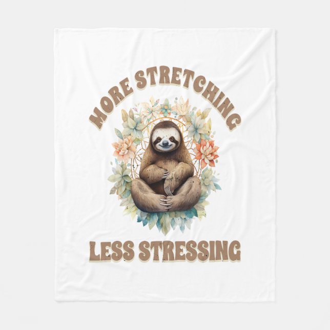 Mer Stretching Mindre Stressande Sengångare Fleecefilt (Framsidan)