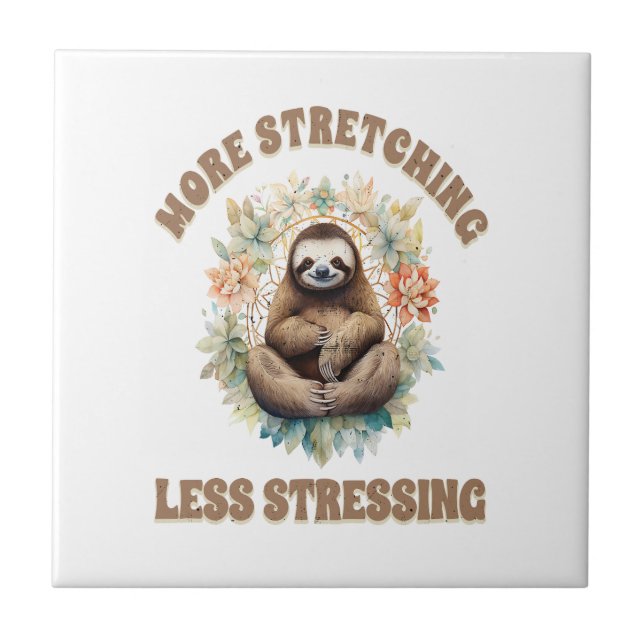 Mer Stretching Mindre Stressande Sengångare Kakelplatta (Framsidan)
