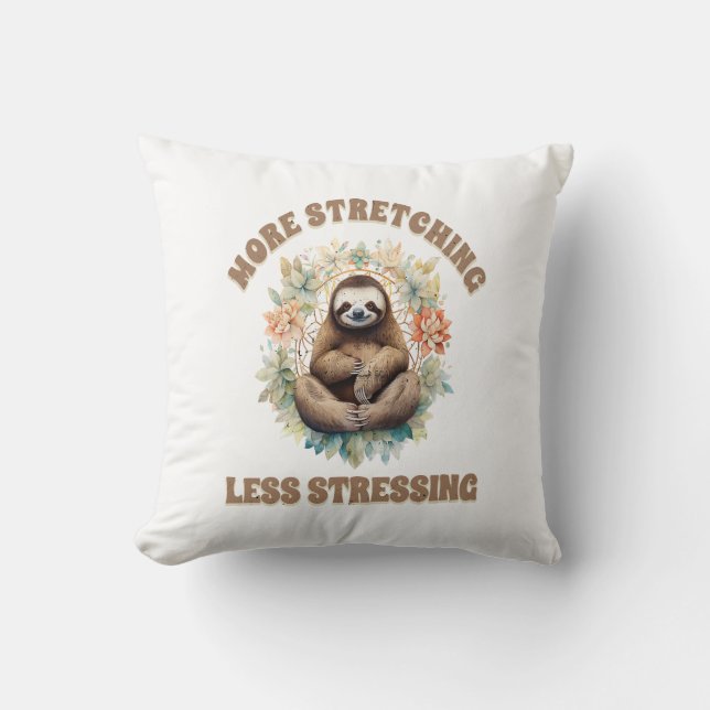 Mer Stretching Mindre Stressande Sengångare Kudde (Framsida)