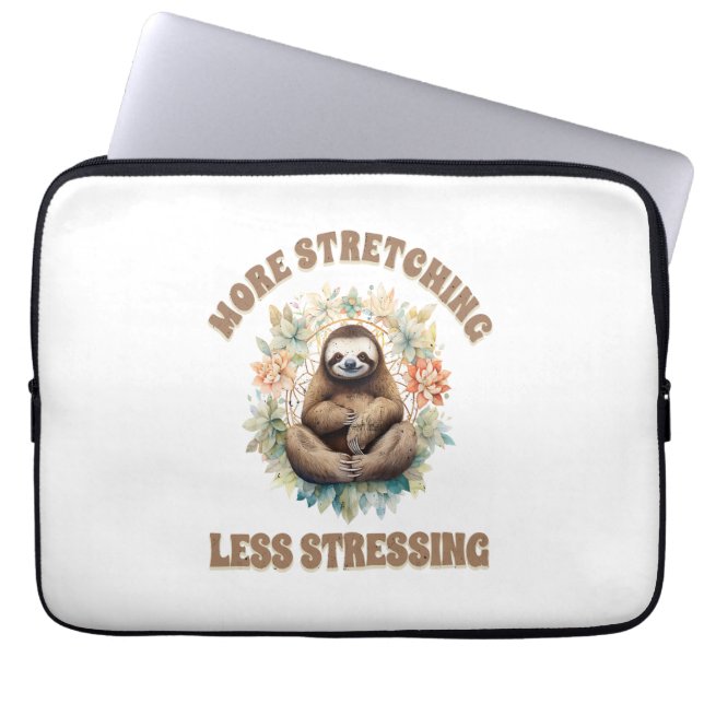 Mer Stretching Mindre Stressande Sengångare Laptop Fodral (Framsidan)