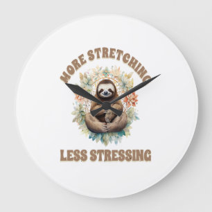 Mer Stretching Mindre Stressande Sengångare Stor Klocka