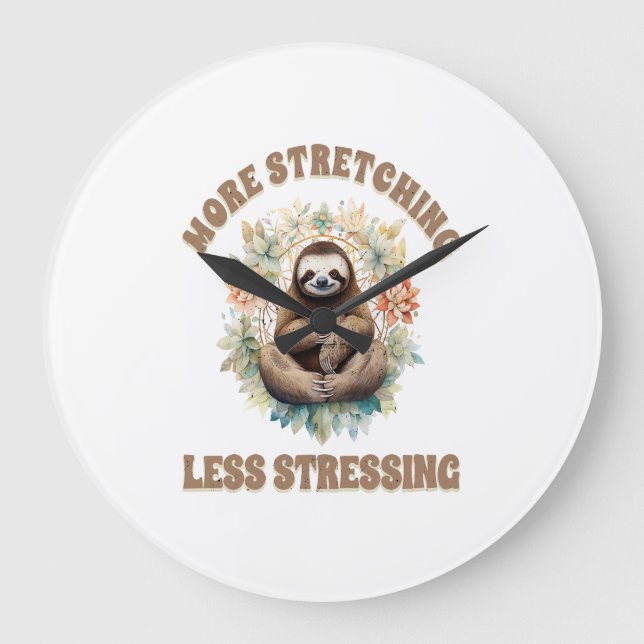 Mer Stretching Mindre Stressande Sengångare Stor Klocka (Framsida)