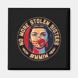 -Mer Stulna Syster Röd Hand Mmiw-medvetenhet Magnet