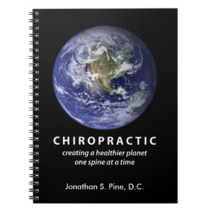 Mer sund planetanteckningsbok för Chiropractic Anteckningsbok Med Spiral
