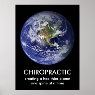 Mer sund planetChiropractictryck Poster