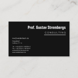 Mer svart visitkort