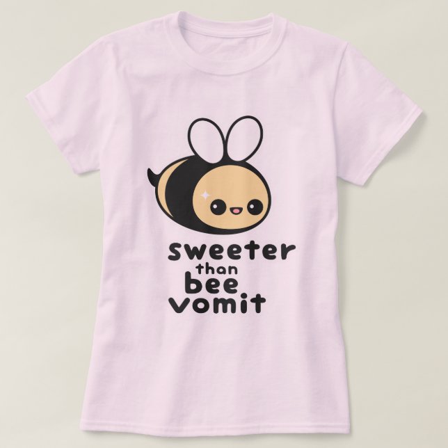 Mer sweeter än bikräkning tee shirt (Design framsida)
