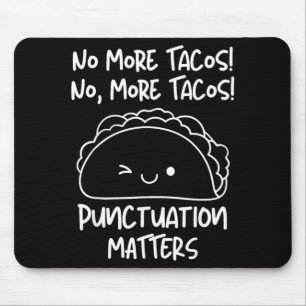 Mer Tacos Tecken Funny Taco Engelska Lärare Musmatta