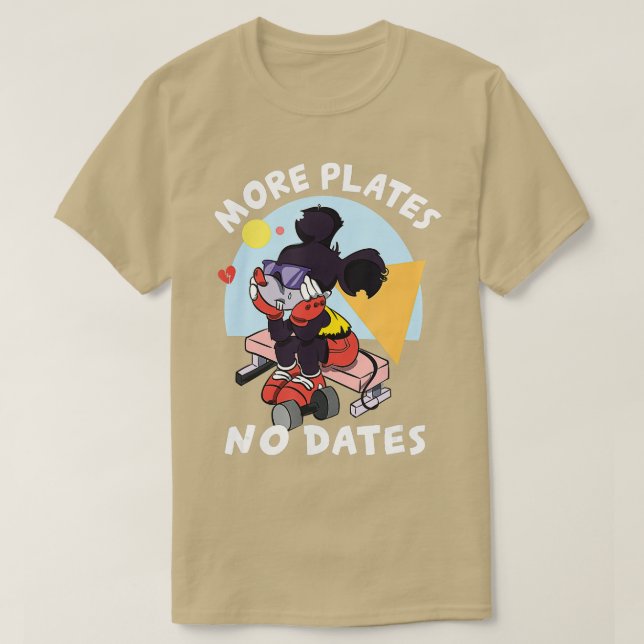 Mer Tallrikar Inte Data Viktande Bodybuilding G T Shirt (Design framsida)