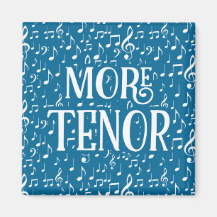 Mer Tenor - Blue White Singer Magnet