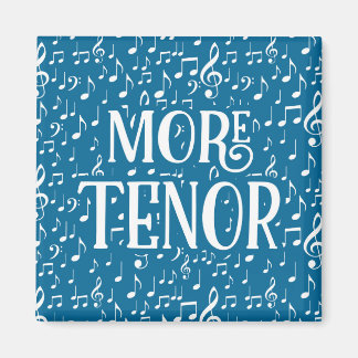 Mer Tenor - Blue White Singer Magnet