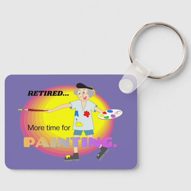 Mer tid för målning. nyckelring (Framsida)