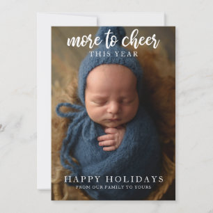 Mer till Cheer Calligraphy Helgdag Photo Julkort