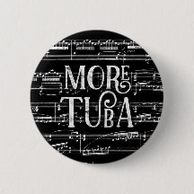 Mer Tuba Chalkboard - Black White Music