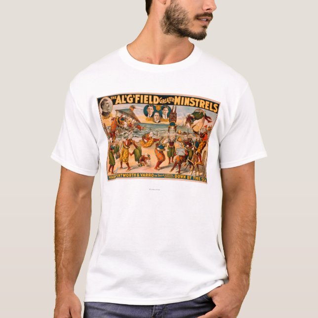 Mer underbar barder - grupp av clowner på stranden tee shirt (Framsida)
