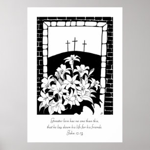 "Mer underbar kärlek" (den John 15:13) Poster