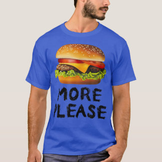 Mer vänliga, Funny Hamburger T Shirt