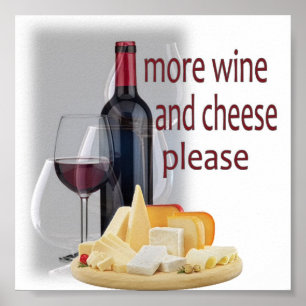 Mer Vin och ost Poster