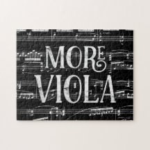 Mer Viola Chalkboard - Black White Music